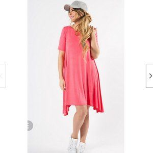 Agnes and Dora Coral Bright Joplin Dress